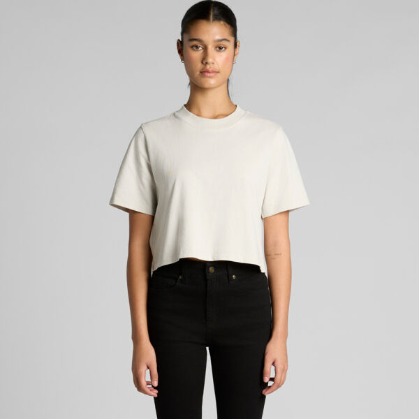 Wo's Heavy Faded Crop Tee 4089 Thumbnail